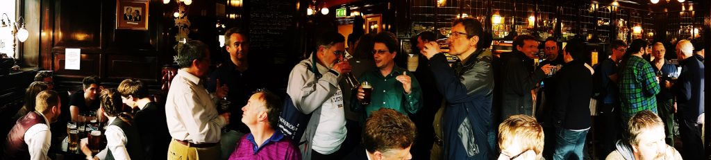 Post-game pub after the 1866 And All That megagame