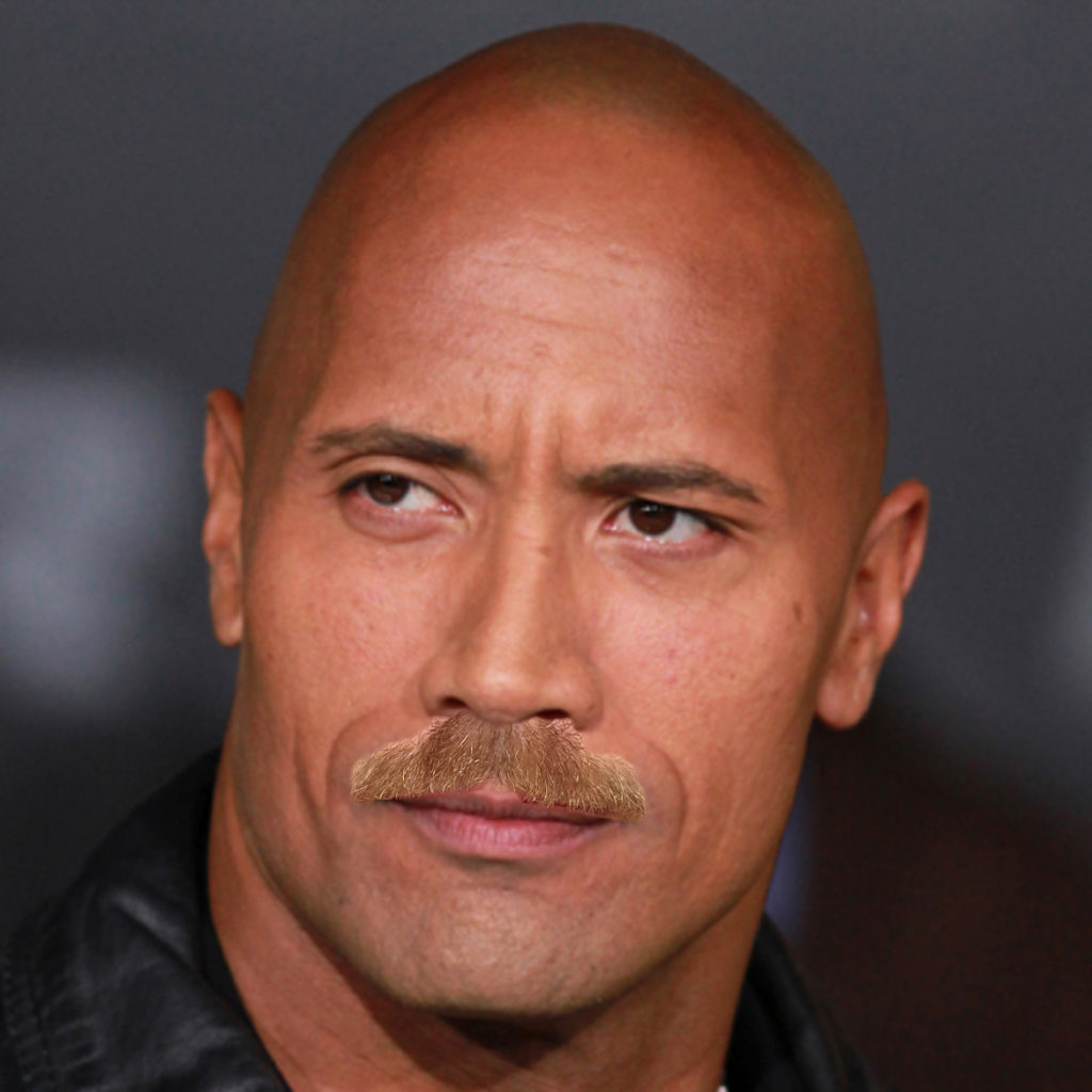 The Rock with Tim's moustache - 2020s in photos by BeckyBecky Blogs