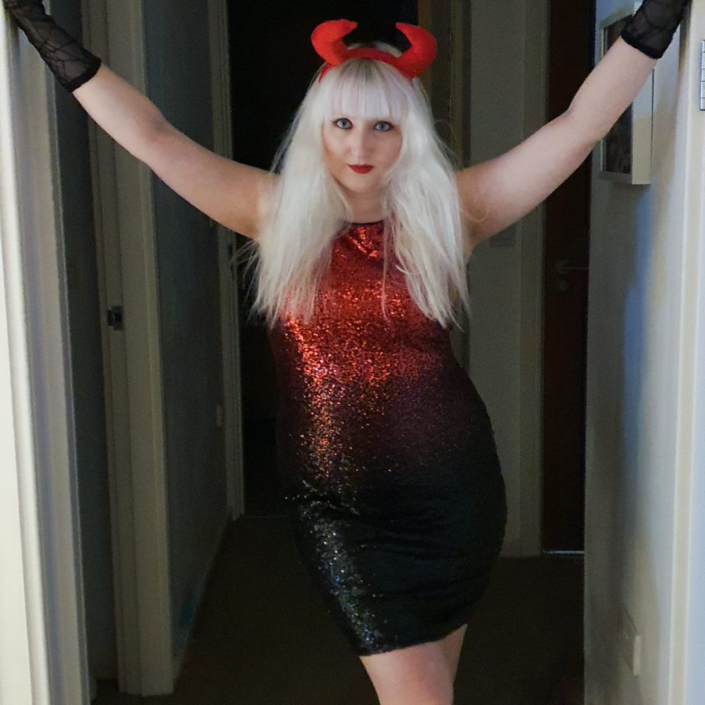 Halloween as a devil - 2020s in photos by BeckyBecky Blogs