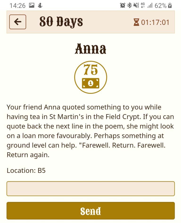 Solving Anna - 80 Days A Real World Experience review by BeckyBecky Blogs