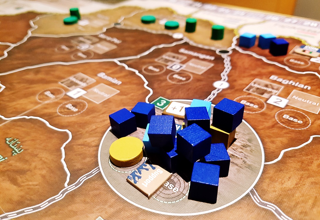 Government considering whether to take on the Warlords during A Distant Plain board game