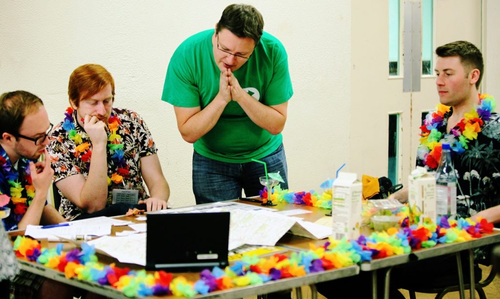 The Alohan survivor team at the Aftermath Megagame