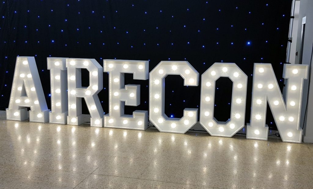 The AireCon sign - AireCon 2019 by BeckyBecky Blogs