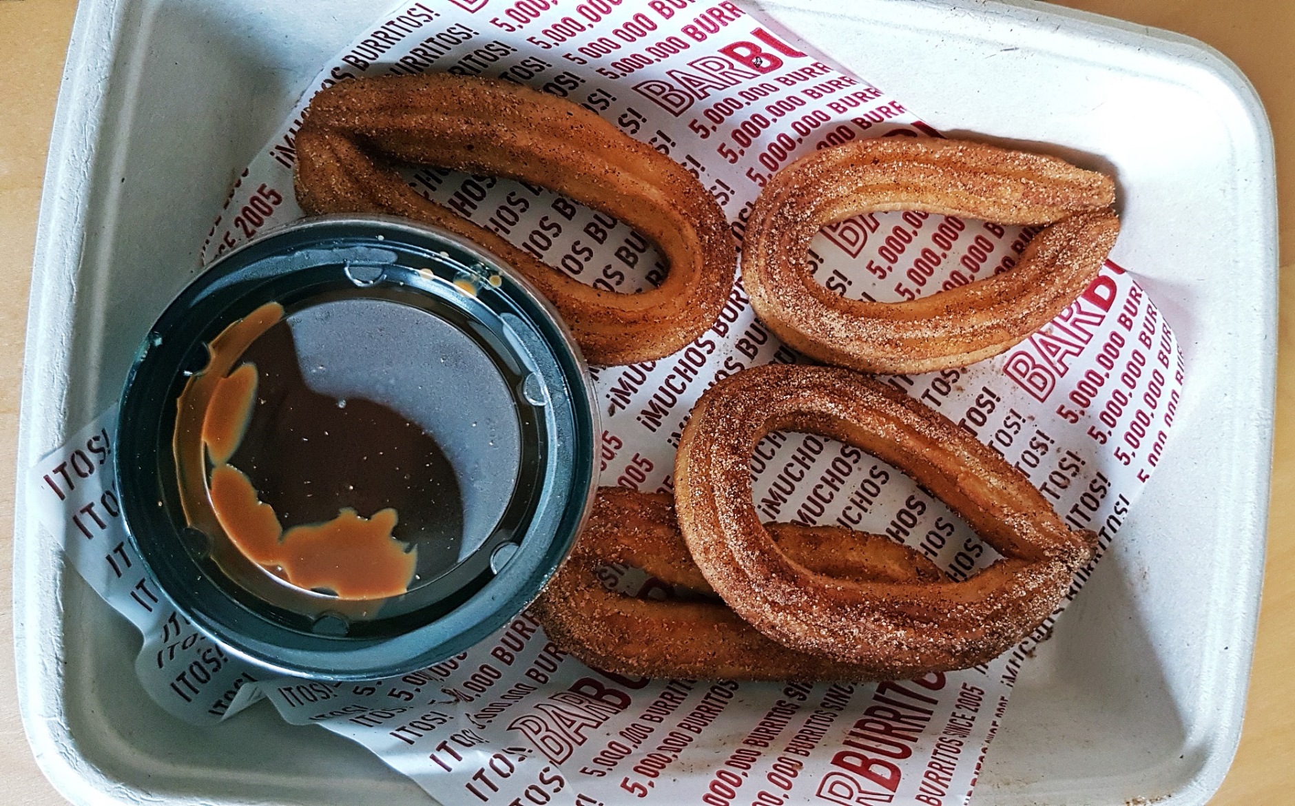 Hot churros with dulce de leche - Burrito Masterclass with Barburrito, review by BeckyBecky Blogs