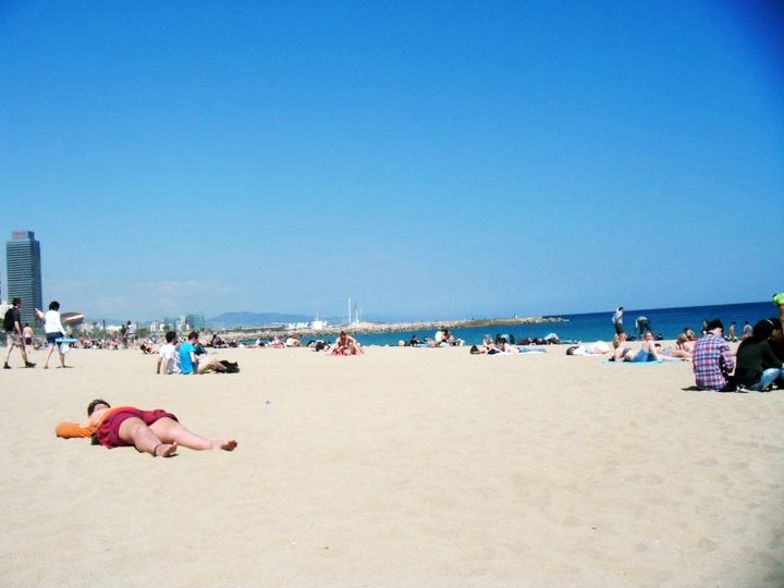 Barcelona beach - Reminiscing about Barcelona by BeckyBecky Blogs