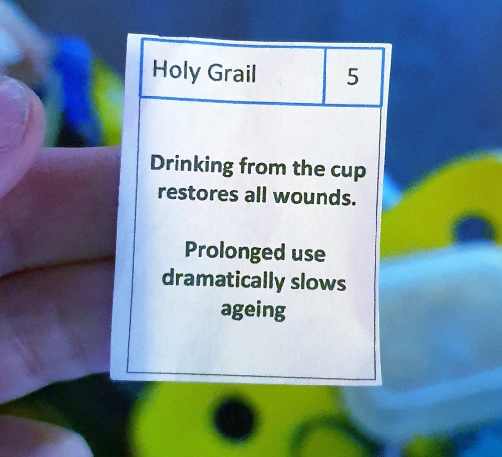 The Holy Grail - It Belongs in a Museum Megagame Report by BeckyBecky Blogs