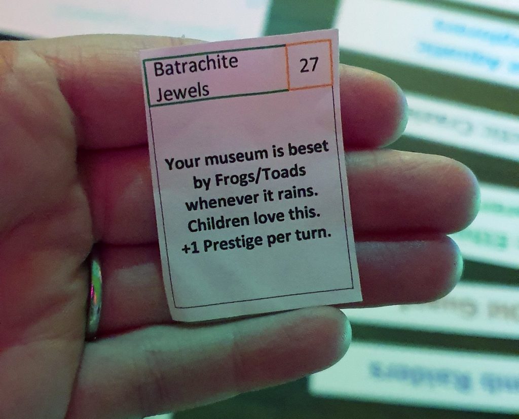 Toad diamonds - It Belongs in a Museum Megagame Report by BeckyBecky Blogs