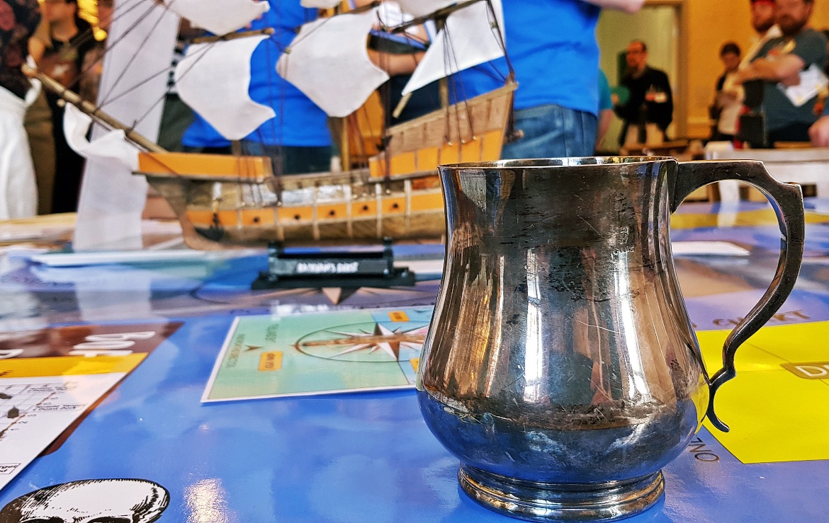 Rum and a pirate ship - Blood and Thunder Megagame After Action Report by BeckyBecky Blogs