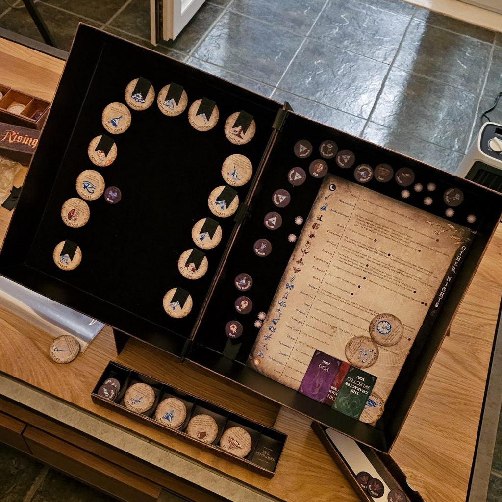 Inside of the Grimoire at Blood on the Clocktower social deduction game