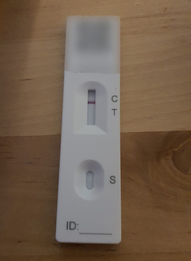 A negative Covid test