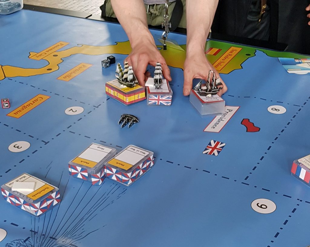 Movement on the map - Buccaneer Megagame After Action Report by BeckyBecky Blogs