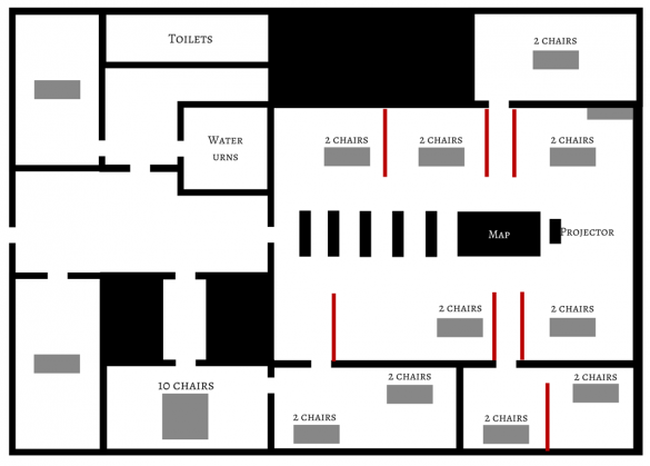 Megagame venue floorplan - Using Canva to create graphics for your megagame