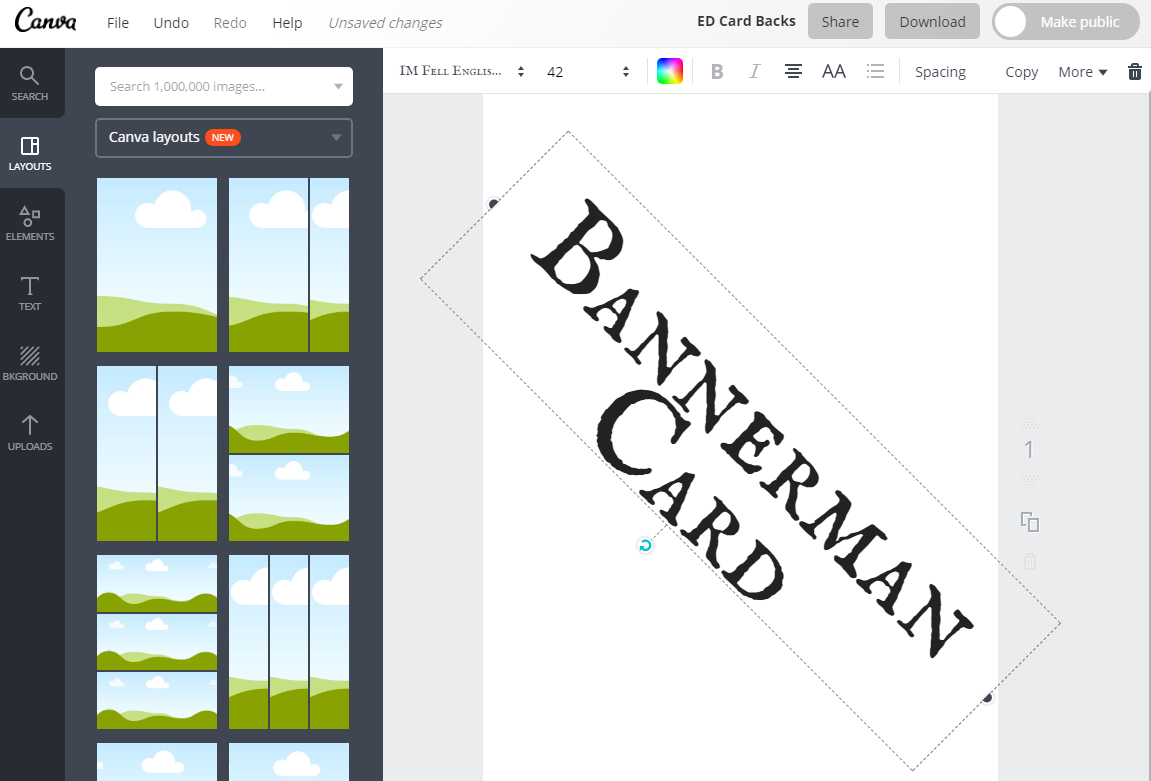 Making Bannerman Cards - Using Canva to create graphics for your megagame