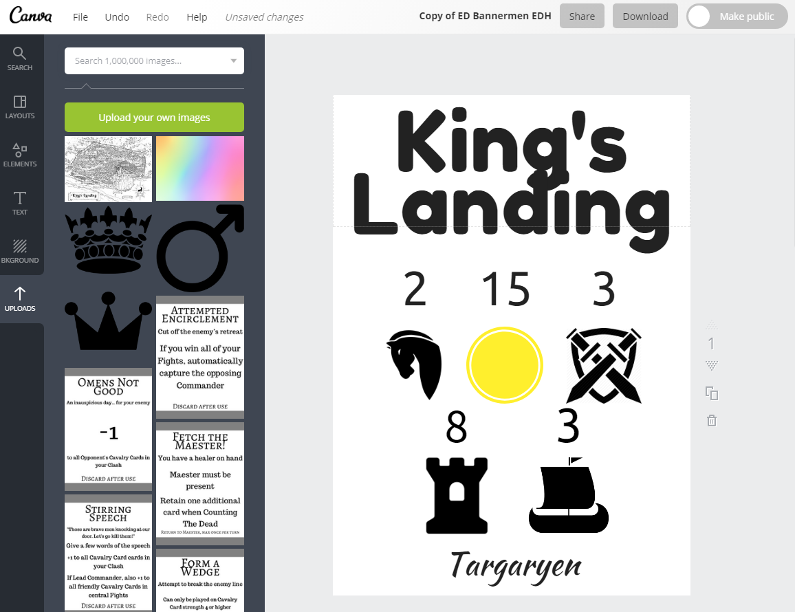 Making Bannerman Cards - Using Canva to create graphics for your megagame