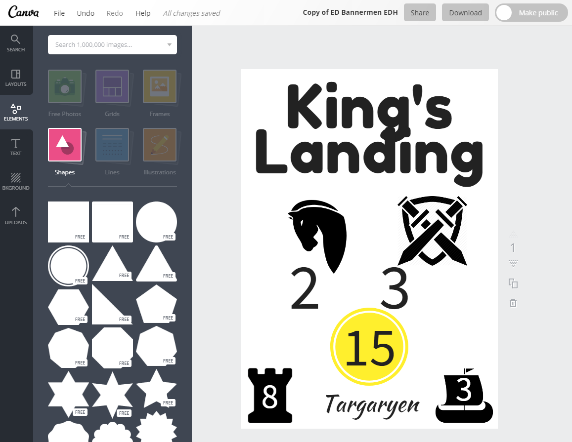 Making Bannerman Cards - Using Canva to create graphics for your megagame