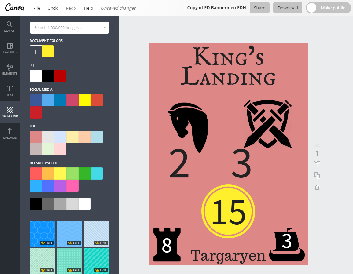 Making Bannerman Cards - Using Canva to create graphics for your megagame