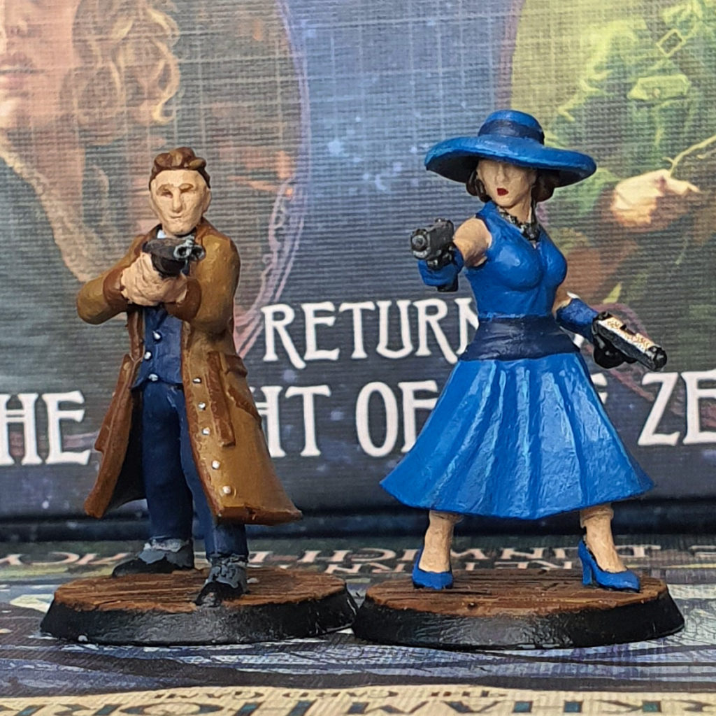 Arkham Horror LCG: Mark Harrigan and Jenny Barnes Hero Forge minifigs - Geeky Present Haul from Christmas 2020 by BeckyBecky Blogs