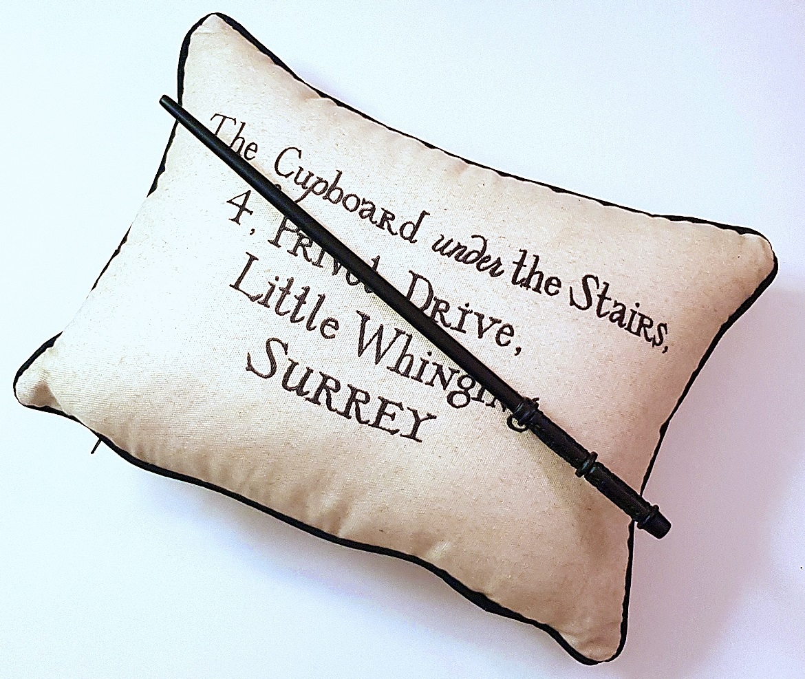 Harry Potter pillow and Severus Snape wand - Christmas Presents Round Up by BeckyBecky Blogs