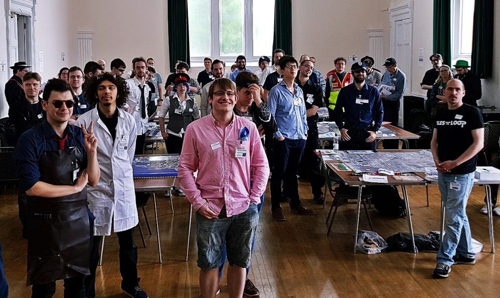 Players raring to go - City of Shadows Megagame After Action Report by BeckyBecky Blogs