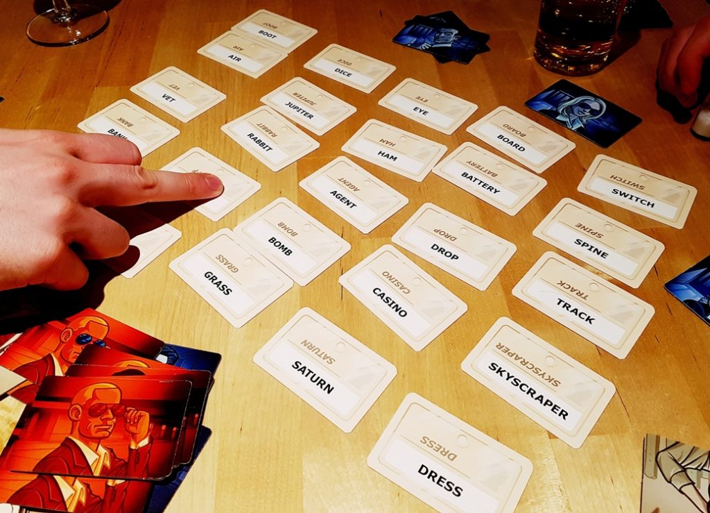 Codenames tabletop card game