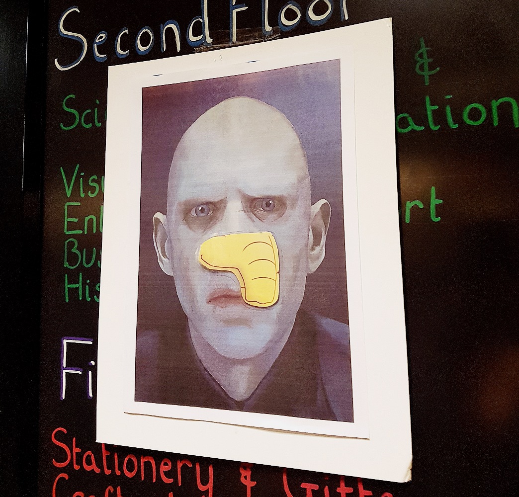 Pin the Nose on Voldemort at Cursed Child Book Launch at Waterstones Leeds