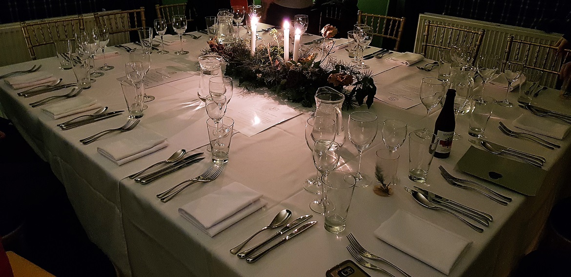 Dining table at Hidden Harewood - December Monthly Recap by BeckyBecky Blogs