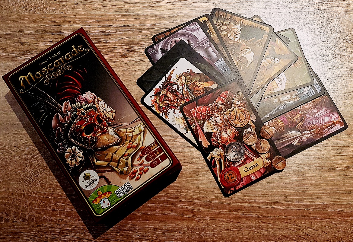 Masquerade, tabletop card game - December Monthly Recap by BeckyBecky Blogs