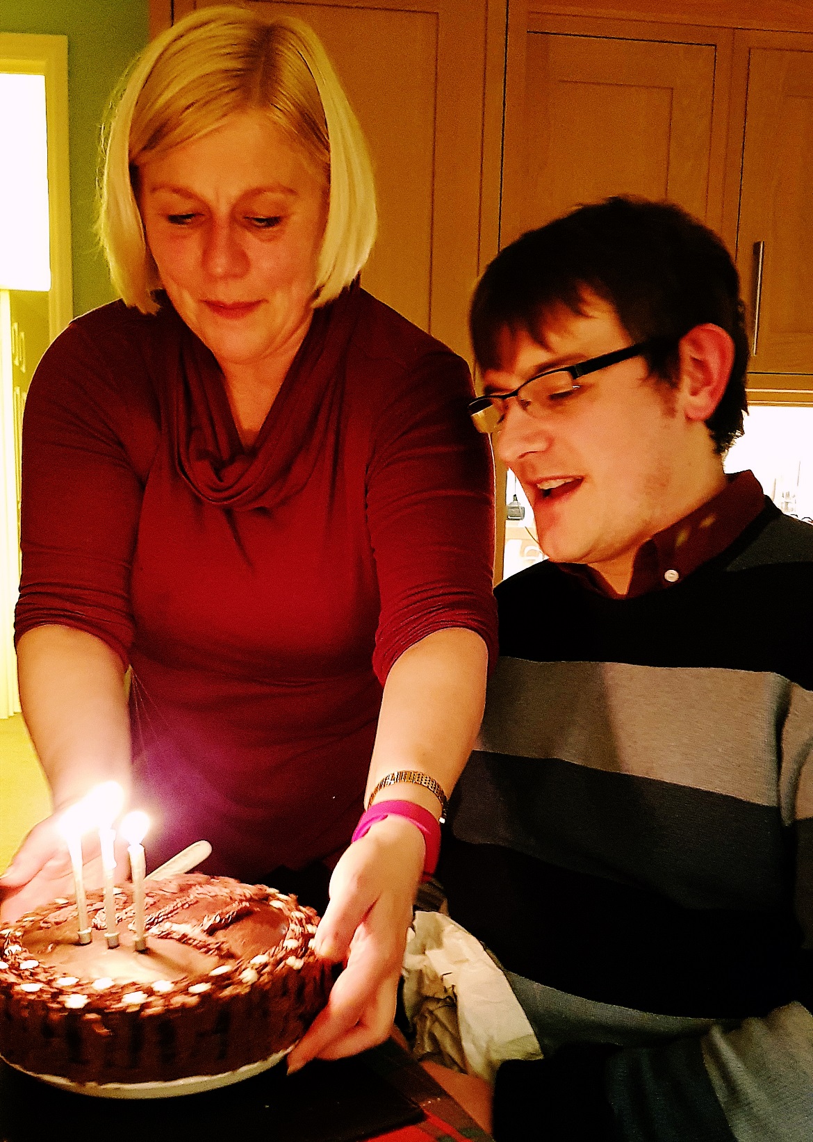 Tim's birthday cake - December Monthly Recap by BeckyBecky Blogs