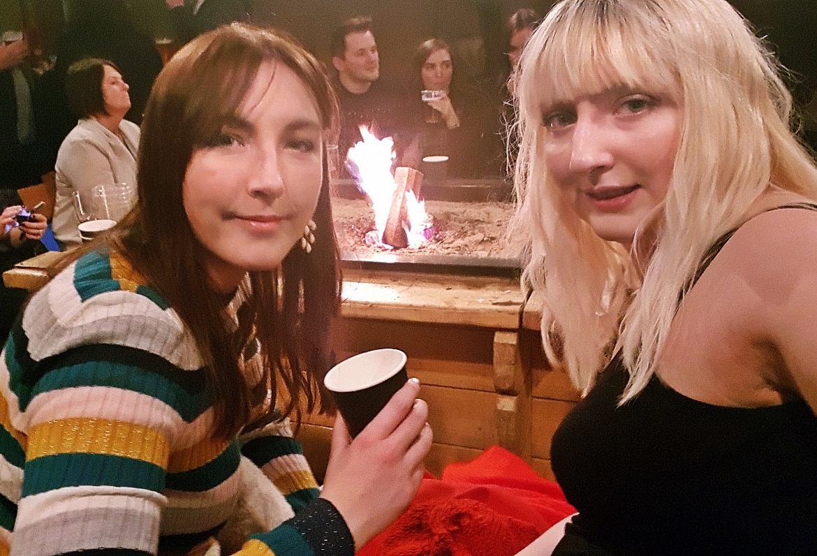 Drinks inside the Tipi Tent - December Monthly Recap by BeckyBecky Blogs