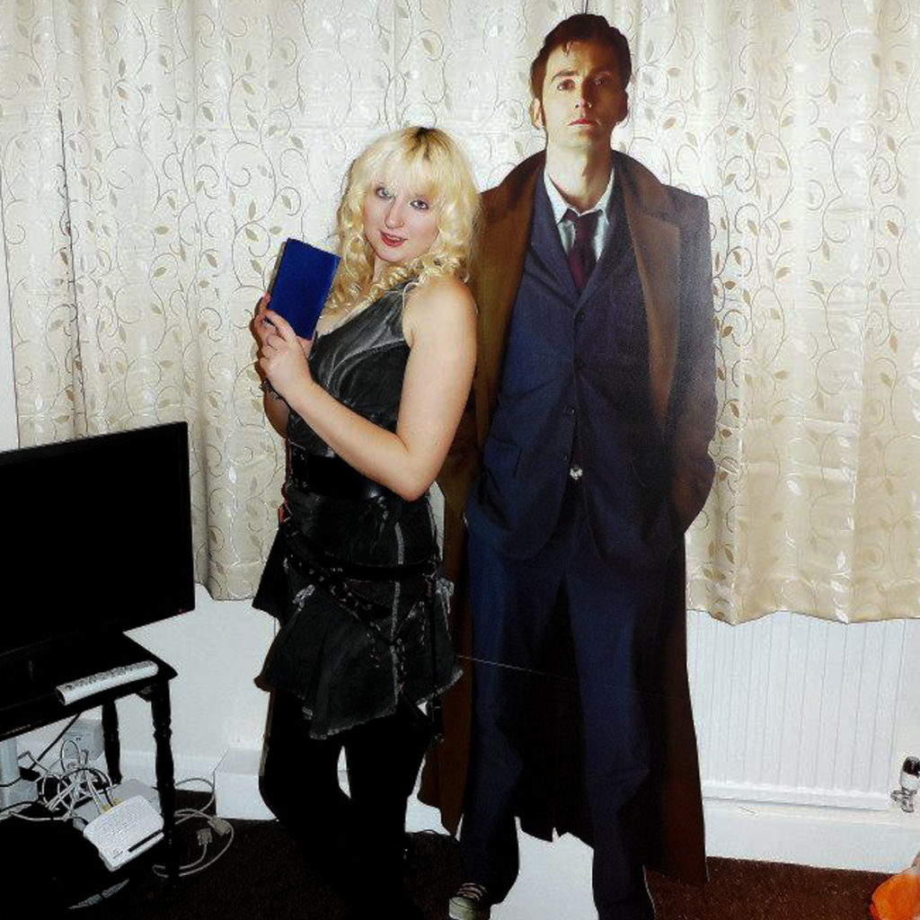 Cosplaying as River Song with a Tenth Doctor cut-out - My Top Doctor Who Episodes by BeckyBecky Blogs