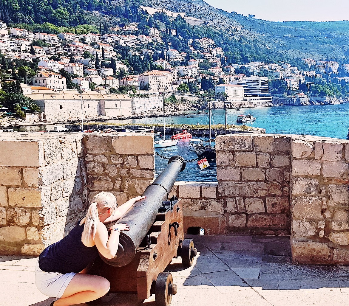 Cannon on Dubrovnik City Walls - Croatia in Photographs by BeckyBecky Blogs