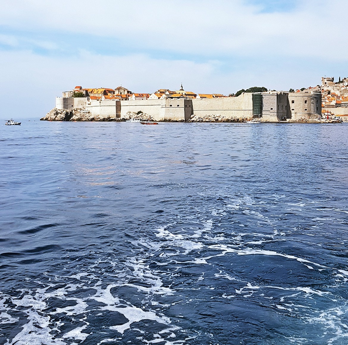 View back to Dubrovnik from Lokrum ferry - Sightseeing in Dubrovnik, Croatia - Top Travel Tips by BeckyBecky Blogs