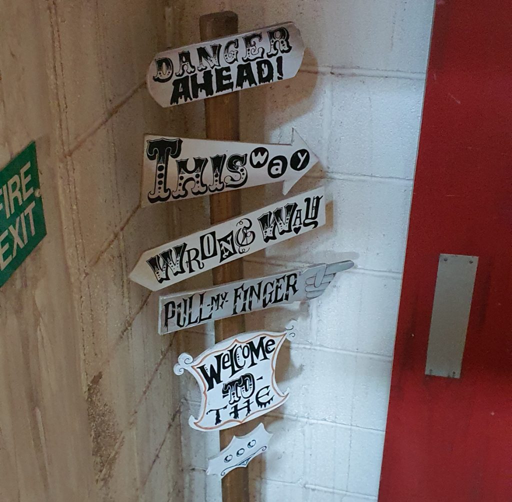Signs with confusing messaging such as "Wrong Way" and "Danger Ahead"