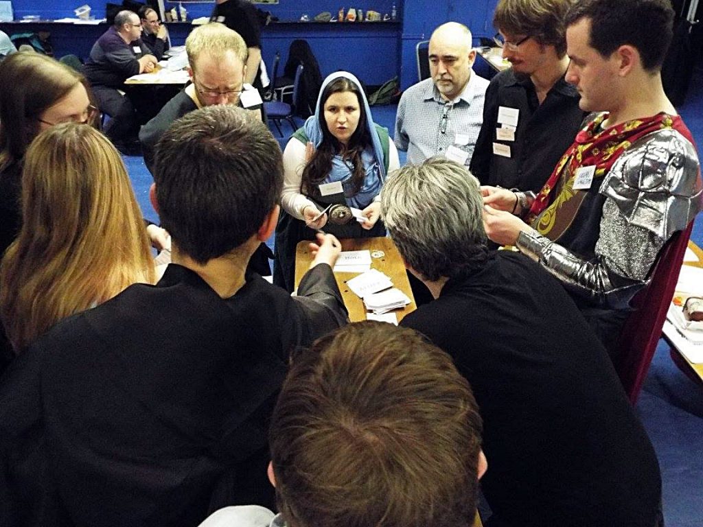 Conversation at the Everybody Dies Megagame