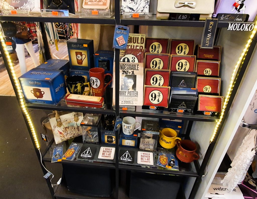 Harry Potter memorabilia in Affleck's - Exploring Manchester's geek scene with BeckyBecky Blogs