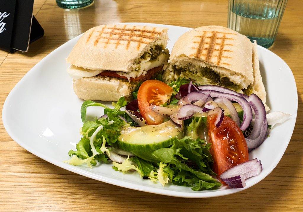 Panini from Urban Grind Cafe in Affleck's - Exploring Manchester's geek scene with BeckyBecky Blogs