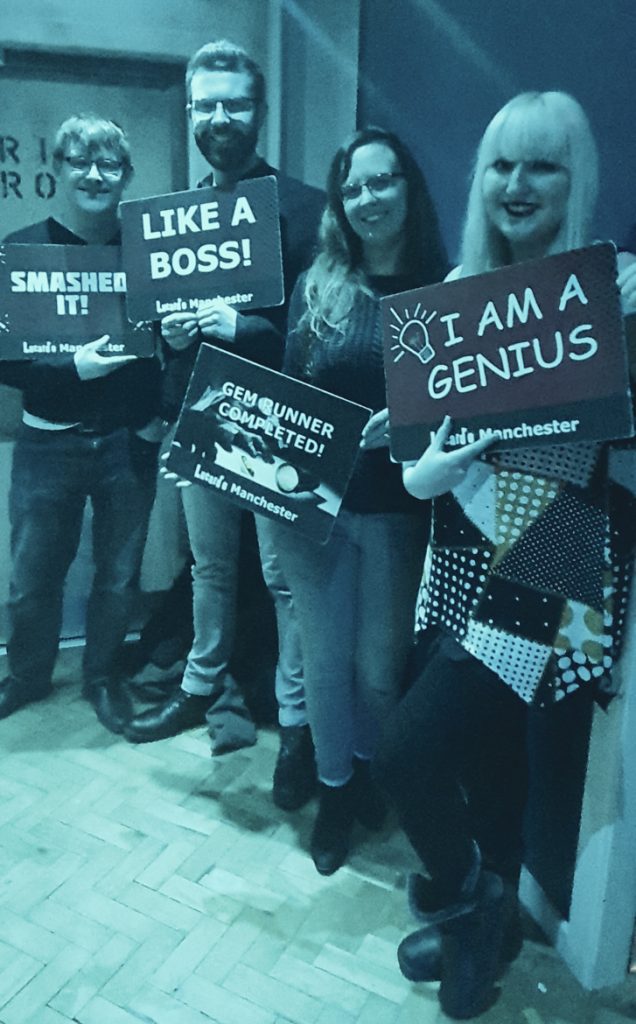 Success photo at Gem Runner, escape room by Lucardo Manchester  - February 2020 Monthly Recap by BeckyBecky Blogs