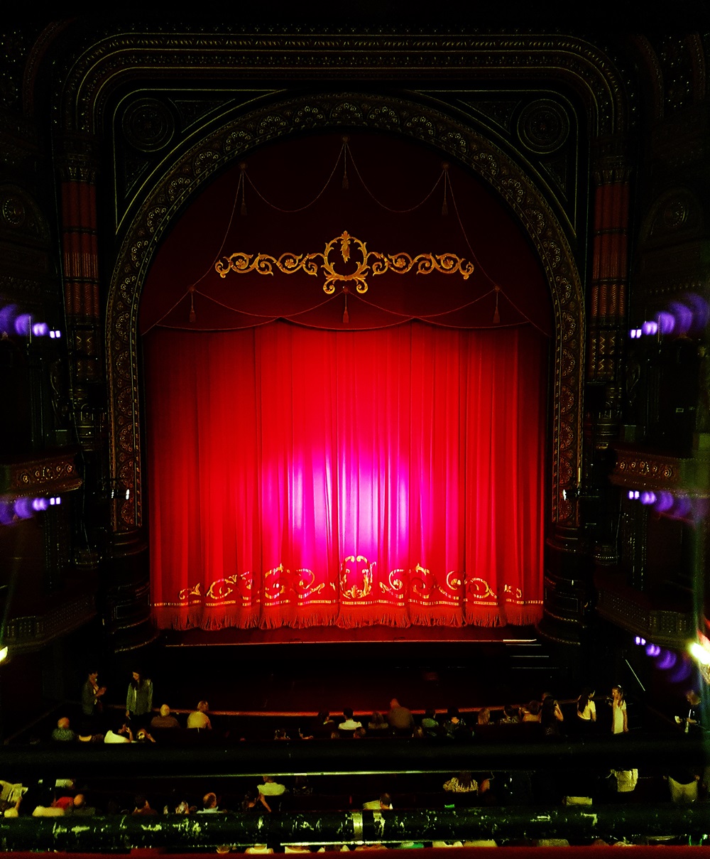 Stage curtain at The Grand Theatre Leeds