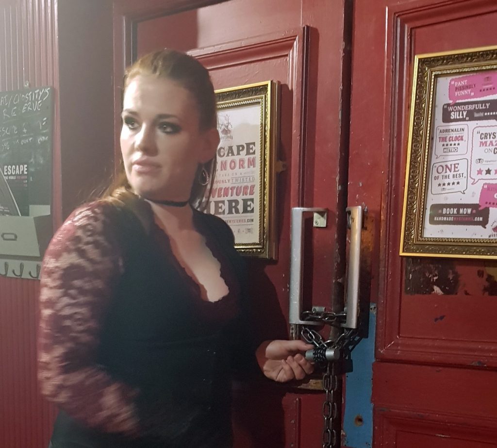 Gabriel - Lady Chastity's Reserve by Handmade Mysteries, London escape room review by BeckyBecky Blogs