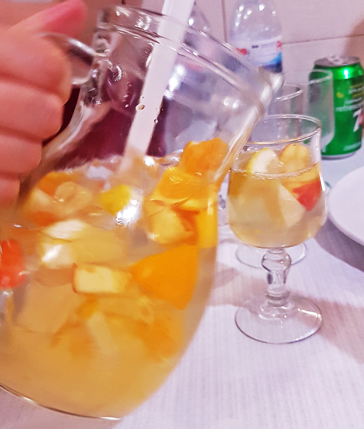 White sangria at Restaurant de Calçada - Food and Drink in Lisbon, review by BeckyBecky Blogs