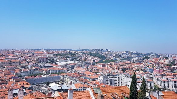 Lisbon Panorama from Castelo de Sao Jorge - Things to Do in Lisbon, Portgual, travel blog by BeckyBecky Blogs