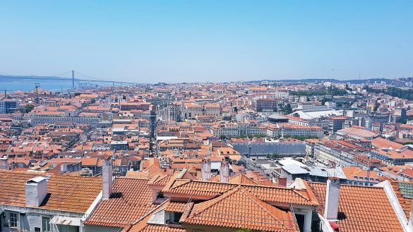 Lisbon Panorama from Castelo de Sao Jorge - Things to Do in Lisbon, Portgual, travel blog by BeckyBecky Blogs