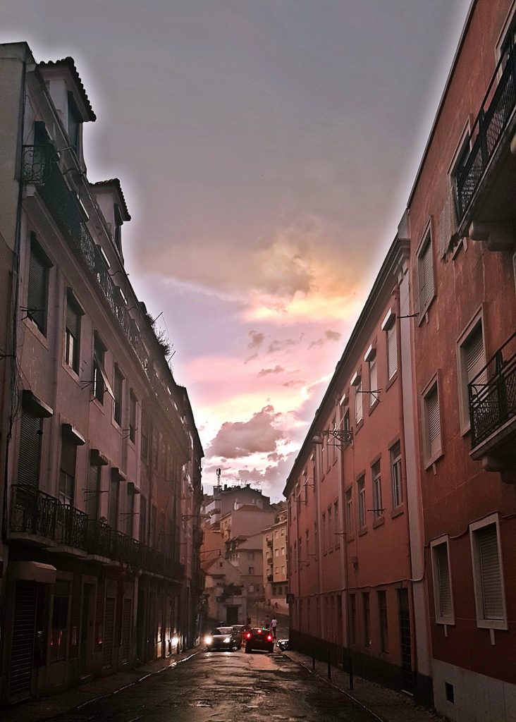 Post rainstorm sky in Lisbon - Things to Do in Lisbon, Portgual, travel blog by BeckyBecky Blogs