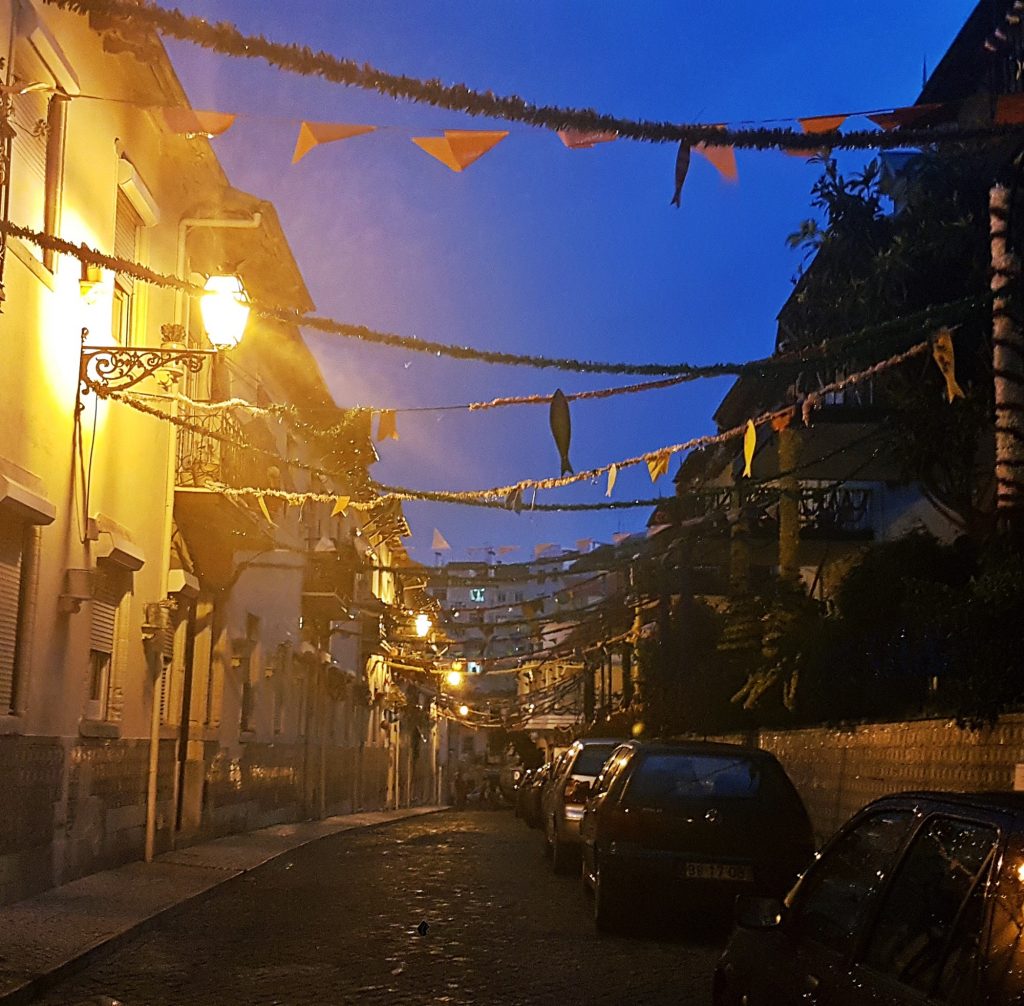 Streamers out for the Festival - Things to Do in Lisbon, Portgual, travel blog by BeckyBecky Blogs