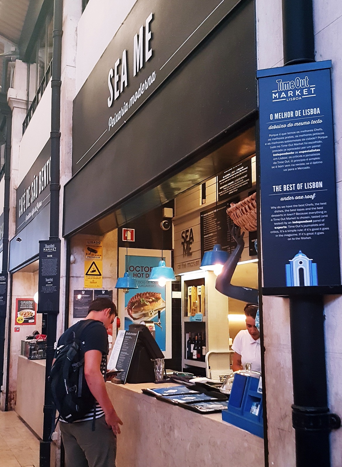 A food stall at Time Out Market - Food and Drink in Lisbon, review by BeckyBecky Blogs