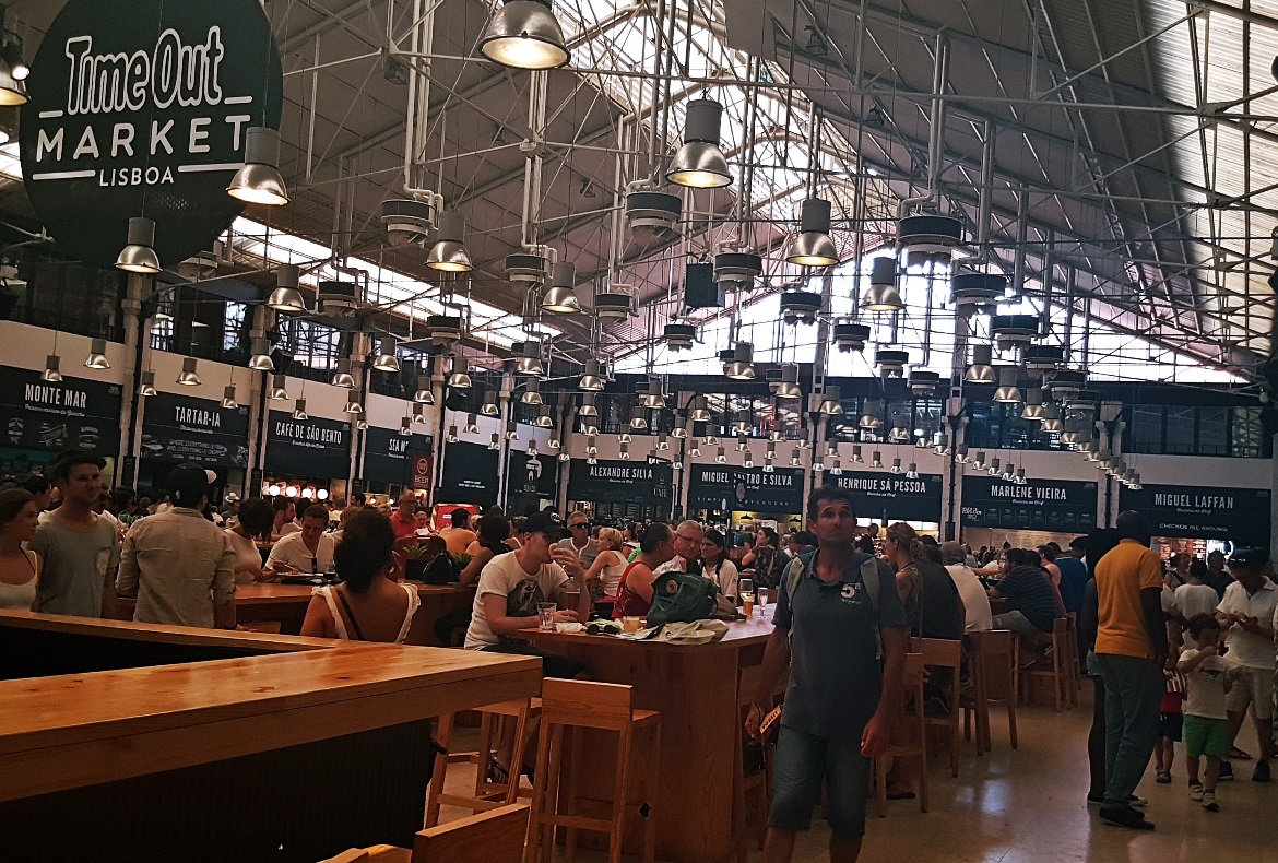 Food hall at Time Out Market - Food and Drink in Lisbon, review by BeckyBecky Blogs