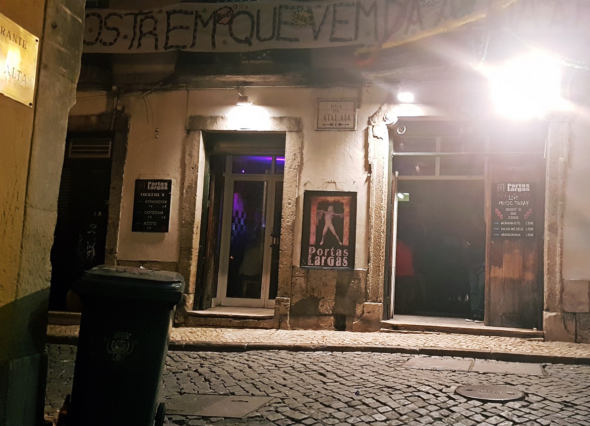 One of the best bars in Bairro Alto, Portas Largas - Tips for visiting Lisbon by BeckyBecky Blogs