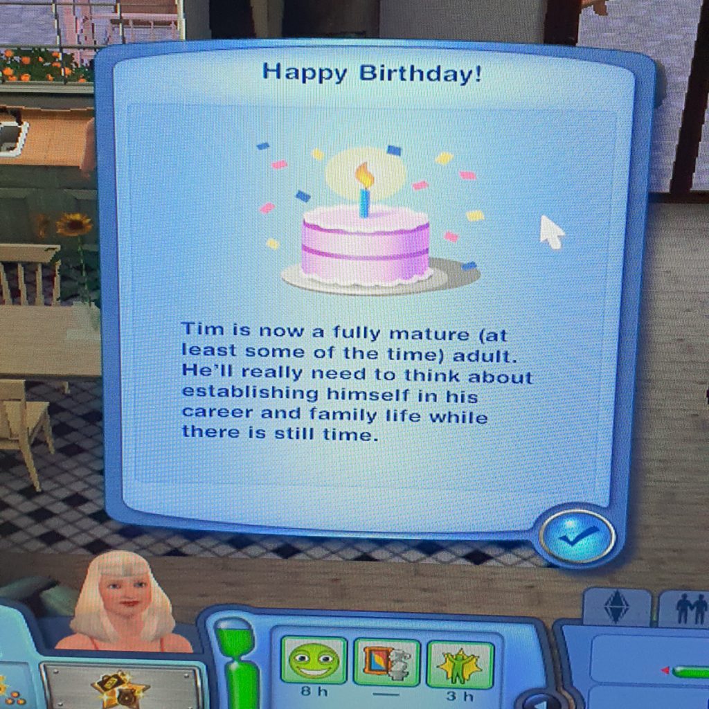 Tim's birthday on the Sims 3 - March 2020 Monthly Recap by BeckyBecky Blogs