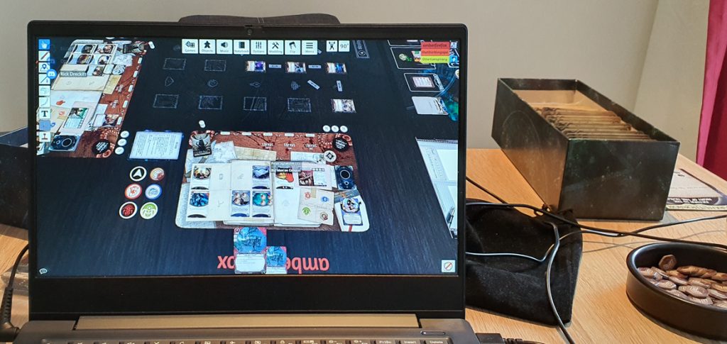 Playing Arkham Horror Living Card Game on Tabletop Simulator - March 2020 Monthly Recap by BeckyBecky Blogs