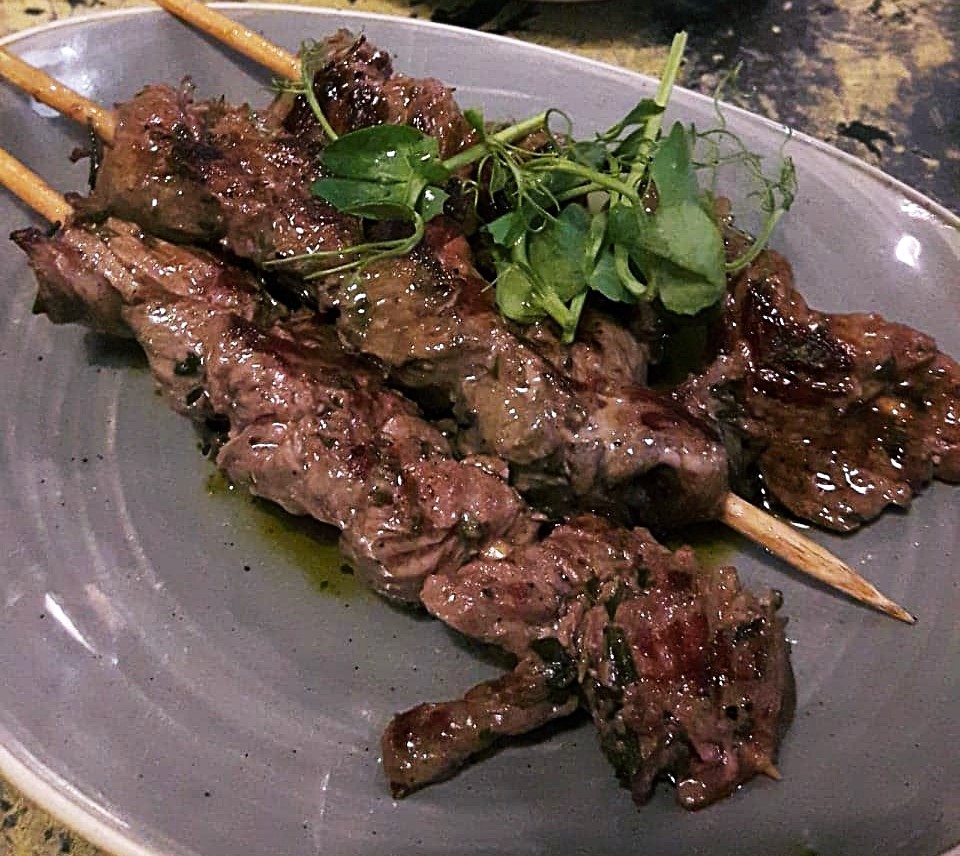 Beef skewers at Baresca, Nottingham - May 2018 Monthly Recap by BeckyBecky Blogs